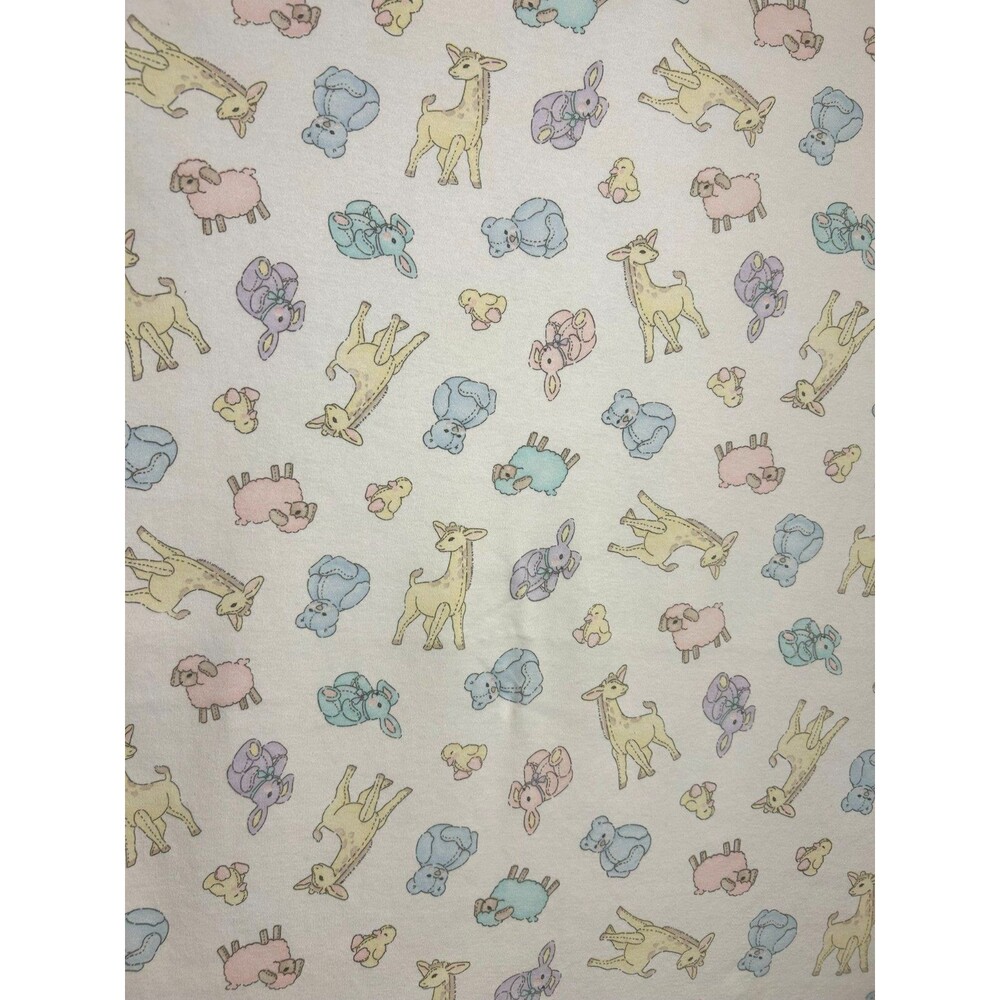 Carters Pastel Baby Blanket Duck Lamb Sheep Giraffe Bunny Rabbit Teddy Bear